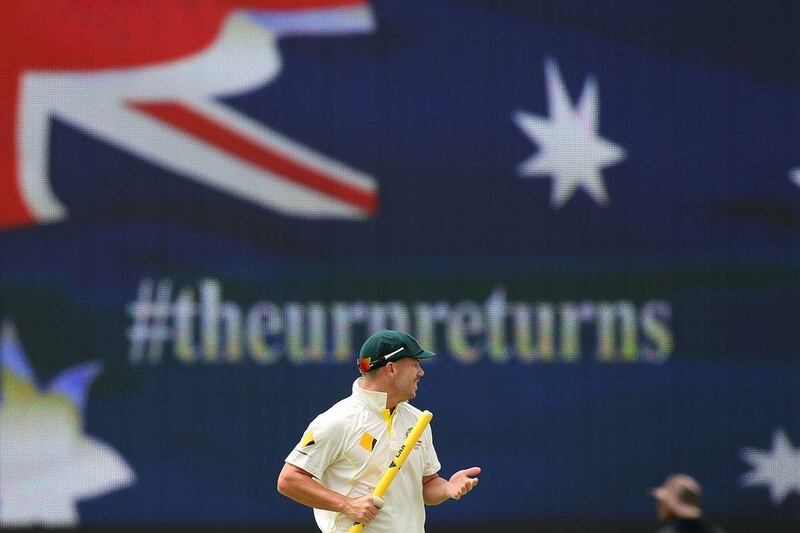 David Warner scored 172 runs total in the third Ashes Test, leading Australia to a 3-0 series lead that clinched a regaining of the Ashes urn. Paul Kane / Getty Images