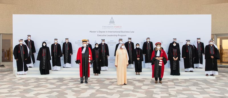 Sheikh Mohammed bin Rashid, Vice President and Ruler of Dubai, attends an outdoor graduation ceremony in Dubai. Courtesy: Dubai Media Office