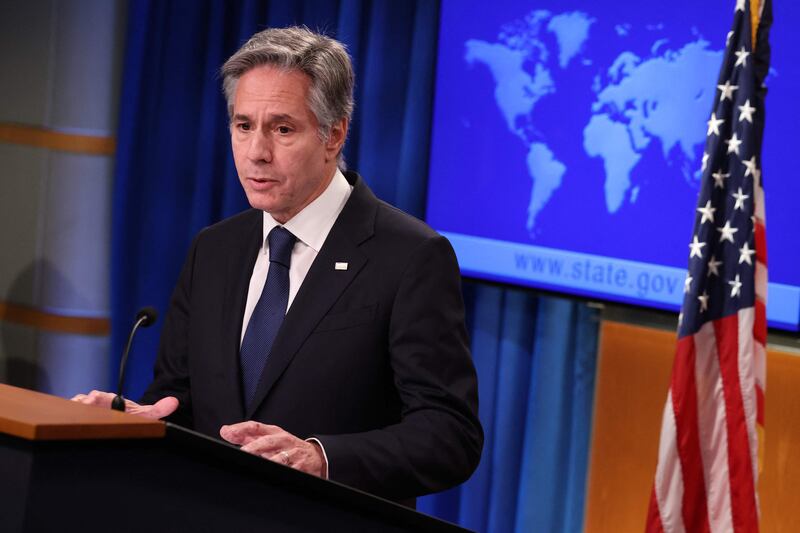 'Any normal relationship between the Taliban and other countries will be blocked unless and until the rights of women and girls – among other things – are actually supported,' US Secretary of State Antony Blinken said. Getty Images