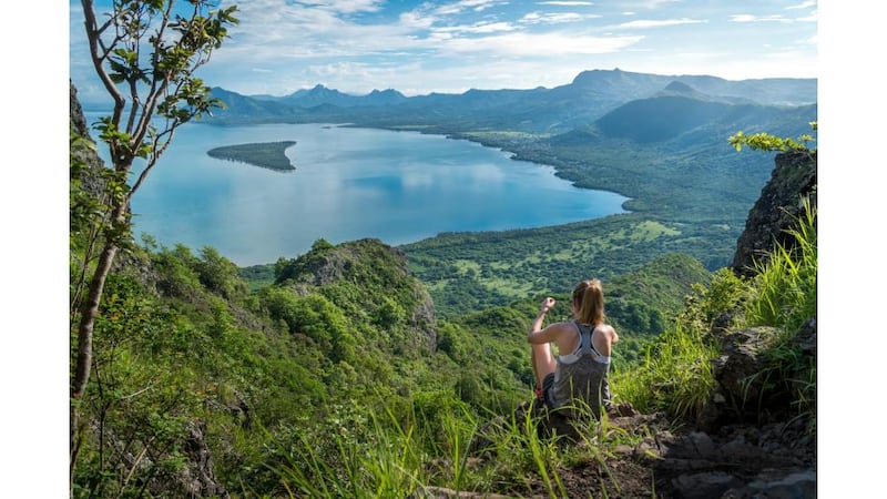 Sprawling coral reef surrounds most of the Mauritius island, best visible from the many mountain tops. Photo: Mauritius Tourism Authority