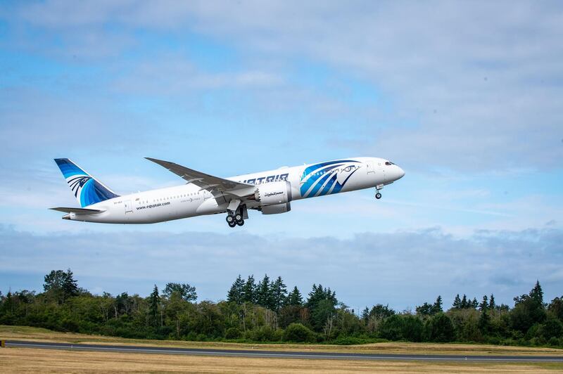 EgyptAir operated the world's longest biofuel powered flight. Courtesy Boeing