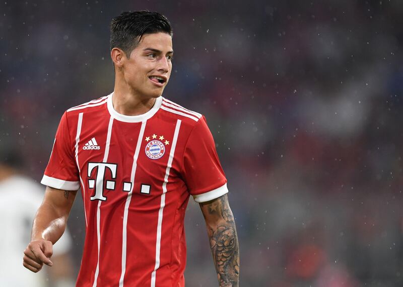 James Rodriguez, Bayern Munich
Joint top scorer at the 2014 World Cup, Real Madrid paid €80m for James after that. But he has drifted to the margins at the Spanish club since. Bayern have him on long-term loan, and the brilliant Colombian has a career to resurrect. Christof Satche / AFP