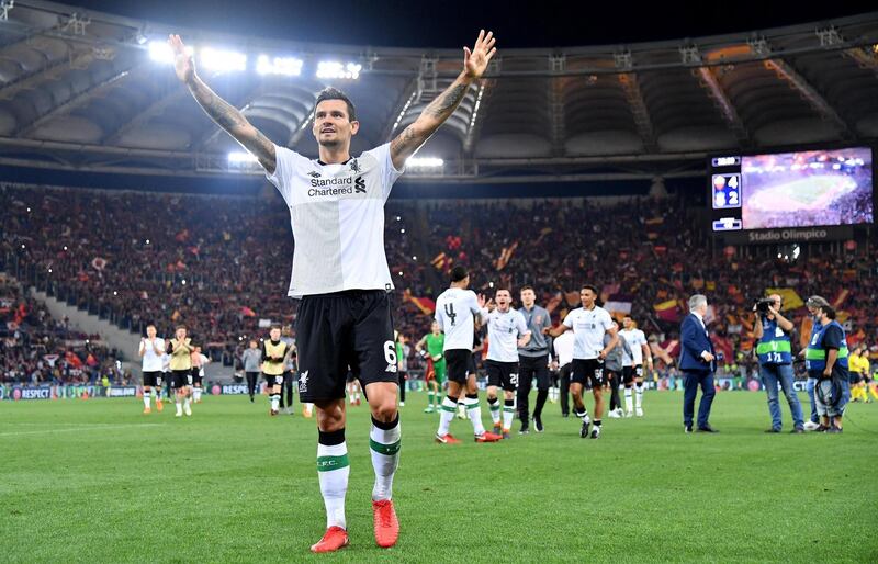 Liverpool's Dejan Lovren celebrates. Ettore Ferrari / EPA