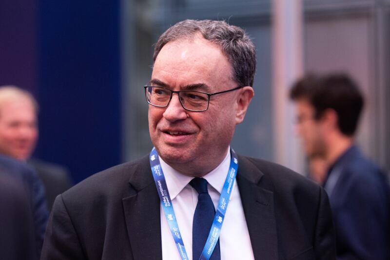 Andrew Bailey said he hoped mortgage costs continued to fall following the Bank of England's decision to pause interest rate rises. EPA
