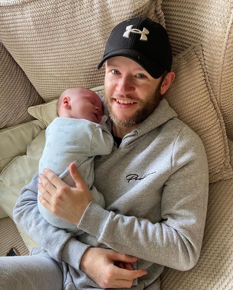 'Harry Potter' star Devon Murray's son, Cooper Michael Murray, was born on January 2. Instagram