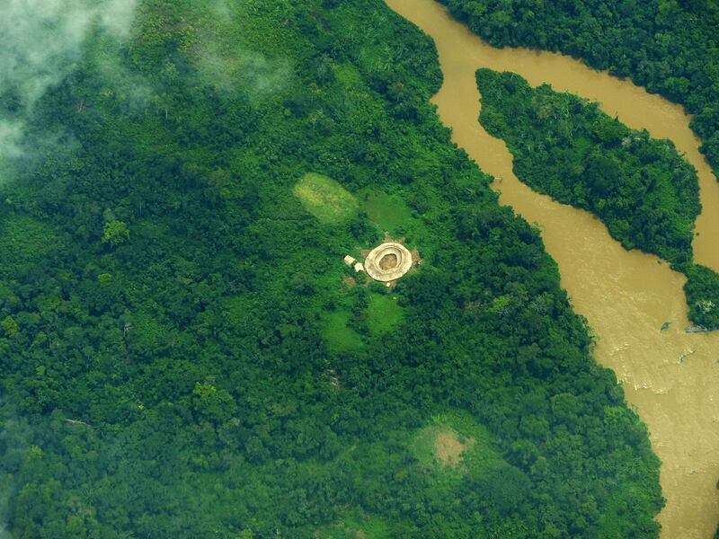 Yanomami village in the Catrimani Valley of northern Brazil. Photo: Courtesy of Sandra Piesik