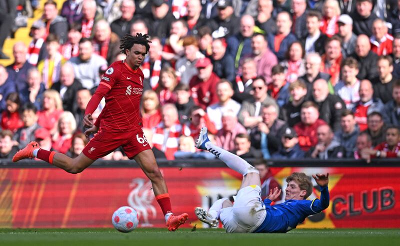 Trent Alexander-Arnold 5 - Most of Everton’s best work came down the 23-year-old’s side and he was booked for a last-ditch tackle on Gordon. His impact going forward was limited by the massed defence. 


AFP