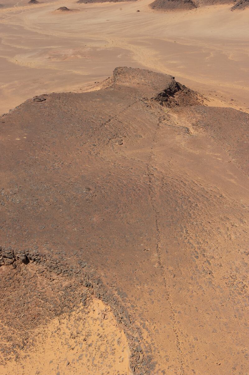 Another ancient kite hunting trap in AlUla. Photo: Royal Commission for AlUla