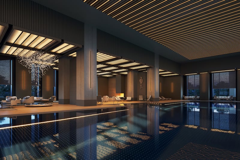 The hotel's wellness centre will house a 25-metre heated indoor lap pool