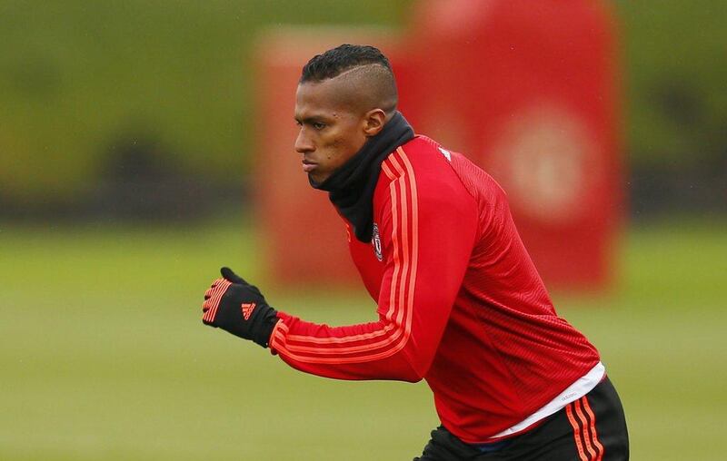 Manchester United’s Antonio Valencia during training. Action Images via Reuters / Jason Cairnduff