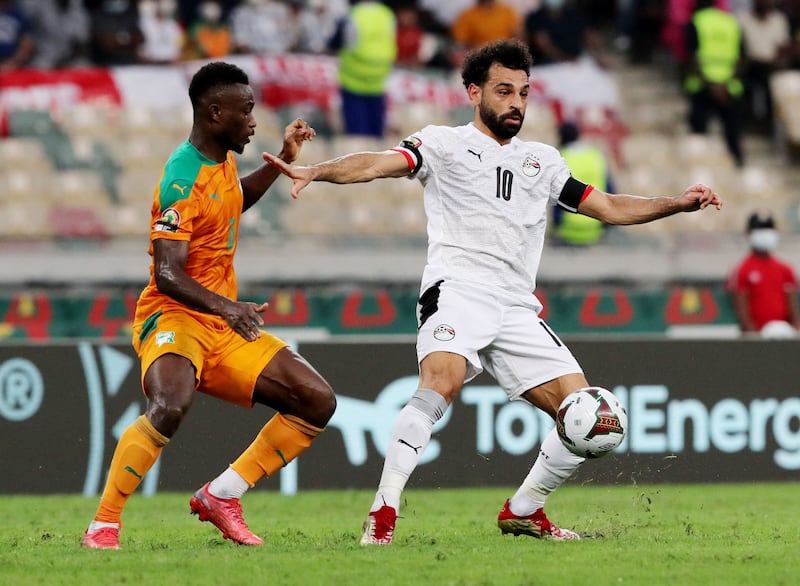 Egypt's Mohamed Salah during the game against Ivory Coast. Reuters