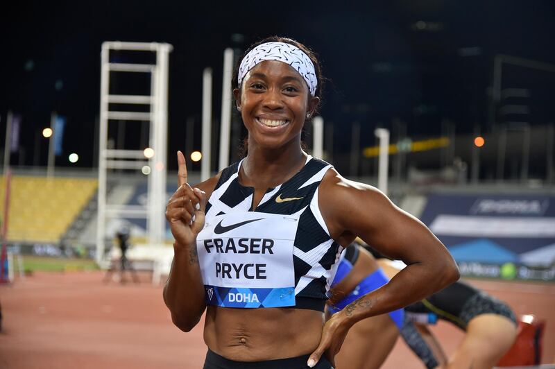 Jamaica's Shelly-Ann Fraser-Pryce has become the second fastest woman of all time with a time of 10.63 seconds. EPA