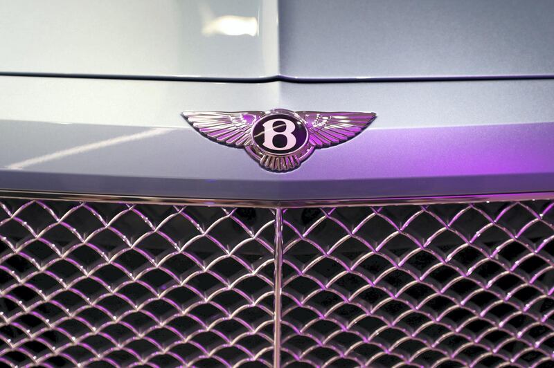 Abu Dhabi, United Arab Emirates - Reporter: Simon Wilgress-Pipe: A Bentley Bentayga V8. The opening of the new Bentley Emirates showroom. Tuesday, January 21st, 2020. Abu Dhabi. Chris Whiteoak / The National