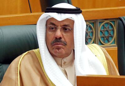 Sheikh Ahmed Nawaf Al Sabah, the son of Kuwait's emir, was appointed to lead a new government in the run-up to fresh elections. AFP