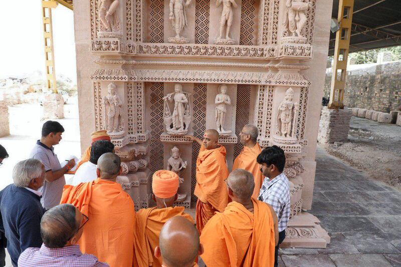 Stone carvings in the Hindu temple. Courtesy BAPS Hindu Mandir 