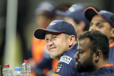 Andy Flower guided the Maratha Arabians to the AAbu Dhabi T10 title in 2019. Chris Whiteoak / The National