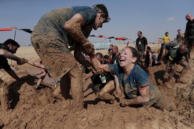 This year's du Tough Mudder obstacle course challenge will be held at the Hamdan Sports Complex, Dubai, on December 8 and 9. Courtesy Tough Mudder