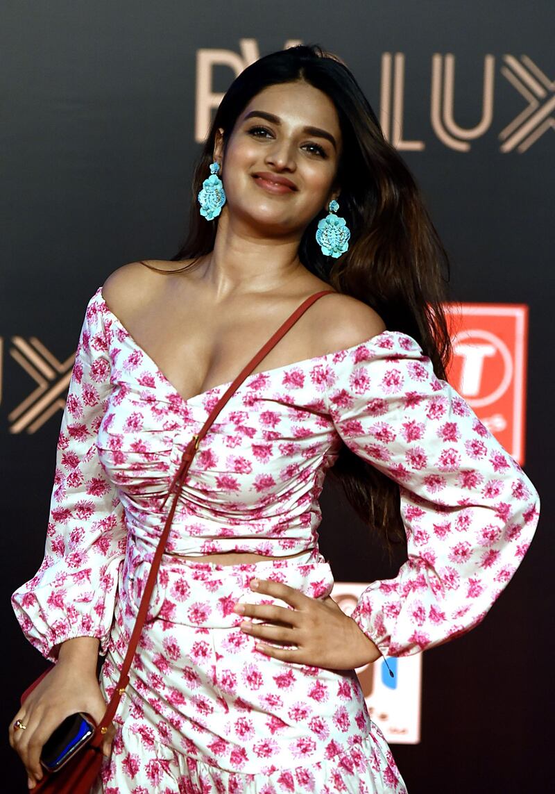Bollywood actress Nidhhi Agerwal attends the premiere of Hindi film 'Bharat' in Mumbai on June 4, 2019.  AFP
