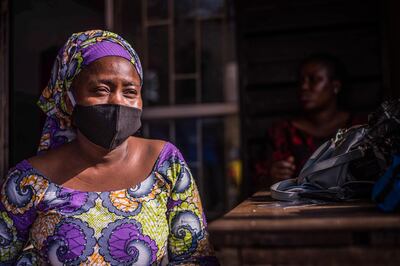 Bello Okikiola, a tailor, who is part of a team that produces face masks for one of the largest slums in Nigeria and home to over 500,000 people. Courtesy: Bill & Melinda Gates Foundation
