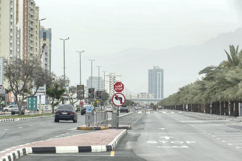 RAS AL KHAIMAH, UNITED ARAB EMIRATES. 12 APRIL 2020. General COVID-19 Coverage. View of Ras Al Khaimah during the Stay At Home campaign in effect during the Corona / Covid-19 pandemic.  (Photo: Antonie Robertson/The National) Journalist: STANDALONE. Section: National.