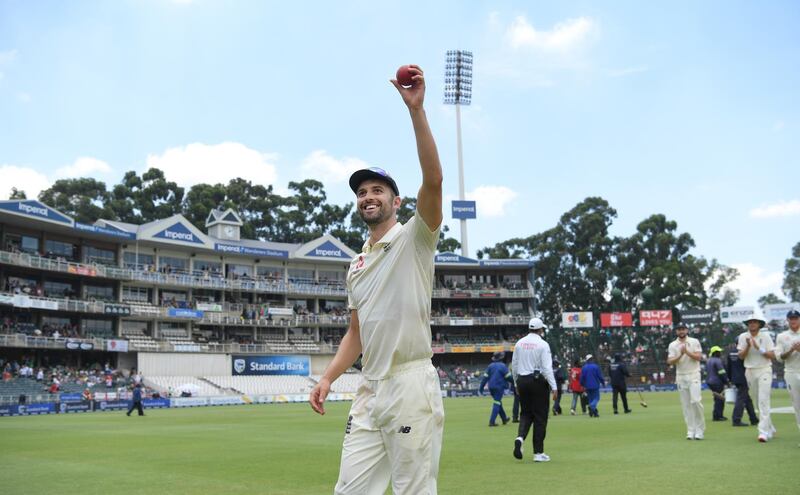 England bowler Mark Wood after taking five wickets in South Africa's first innings. Getty