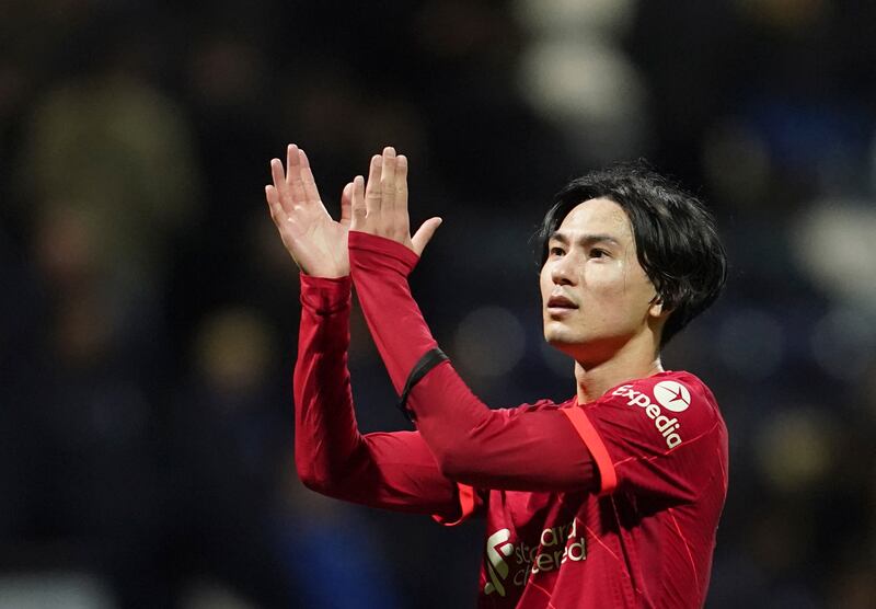 Takumi Minamino - 7: The Japanese was lively in the first half when Liverpool lacked spark up front. He showed a goalscorer's instinct to put his team ahead. AP