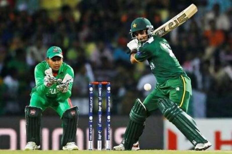 Imran Nazir, the Pakistan opening batsman, scored his third Twenty20 half-century tonight. Aijaz Rahi / AP Photo