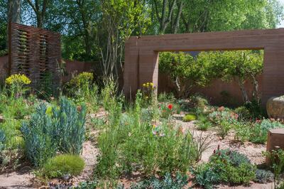 The M&G Garden. Designed by: Sarah Price. Sponsored by: M&G Investments. RHS Chelsea Flower Show 2018. Stand no.320