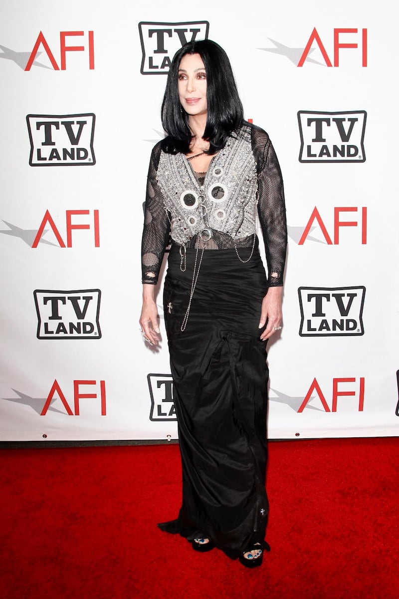 epa02196202 US singer Cher arrives at the 38th AFI Life Achievement Award honoring Mike Nichols held at Sony Pictures Studios in Los Angeles, California, USA, 10 June 2010. The AFI Life Achievement Award was established by the American Film Institute in 1973 to honor a single individual for his or her lifetime contribution to American culture through cinema and television.  EPA/NINA PROMMER