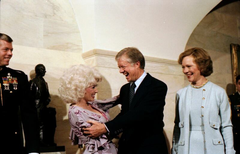 The Carters were known for hosting American performing artists such as Dolly Parton while at the White House. All photos: Jimmy Carter Presidential Library