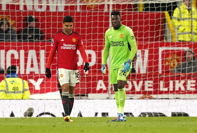 Manchester United goalkeeper Andre Onana made a costly mistake to allow Sheffield United to take a 2-1 lead. PA