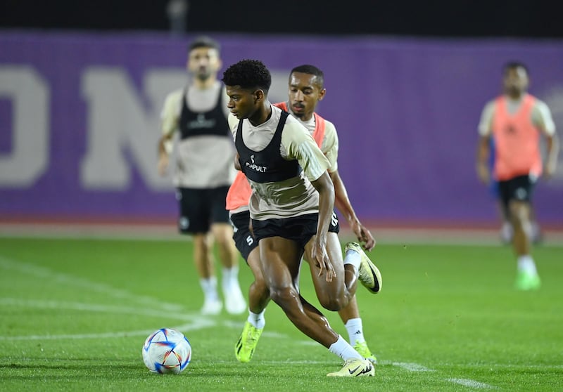Yahya Al Ghassani is put through is paces during training.