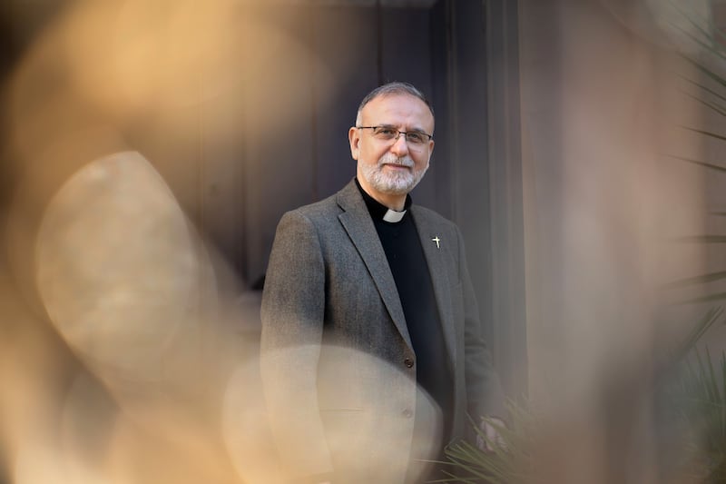 Since the age of 25, Rev Dr Nadim Nassar, above at Holy Trinity Sloane Square in Chelsea, London, had dreamed of working between the religions of the East and West, to establish dialogue and defeat ignorance. It is how the Awareness Foundation came to life. Photo: Mark Chilvers