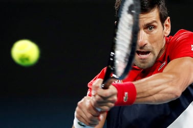 FILE PHOTO: World number one Novak Djokovic in action during a match against Spain's Rafael Nadal in the ATP Cup at the Ken Rosewall Arena, Sydney, Australia, January 12, 2020.   REUTERS / Edgar Su / File Photo