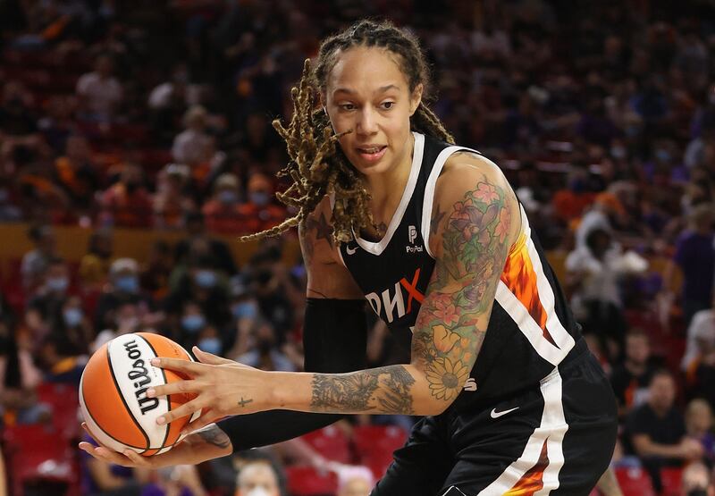 Brittney Griner, an Olympic gold medallist, has been detained in a Russian prison during a time of heightened tension between Washington and Moscow. AFP