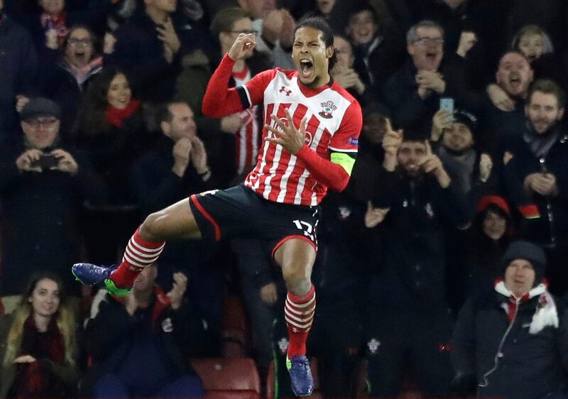 Southampton's Virgil van Dijk handed in a transfer request this summer. His club threatened to report Liverpool for what they claimed were illegal approaches for their Dutch defender. Matt Dunham / AP Photo