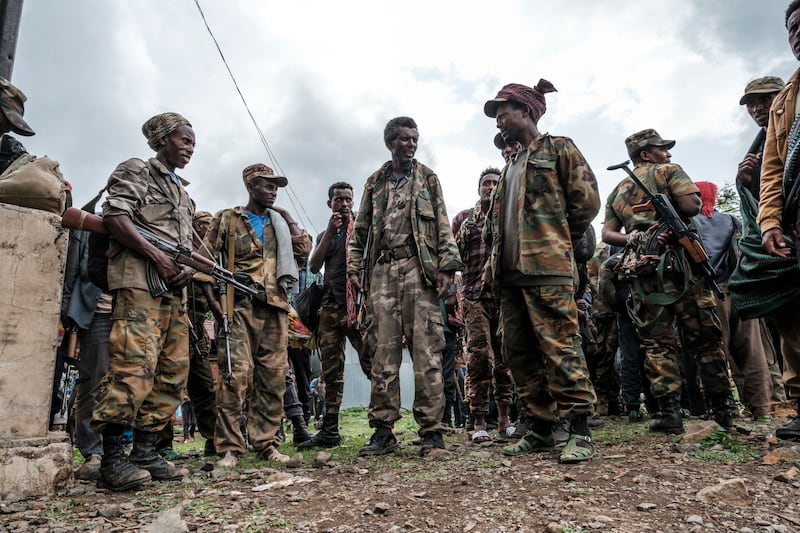 The Amhara militia is assisting the Ethiopian government in the fight against the Tigrayan rebels. AFP