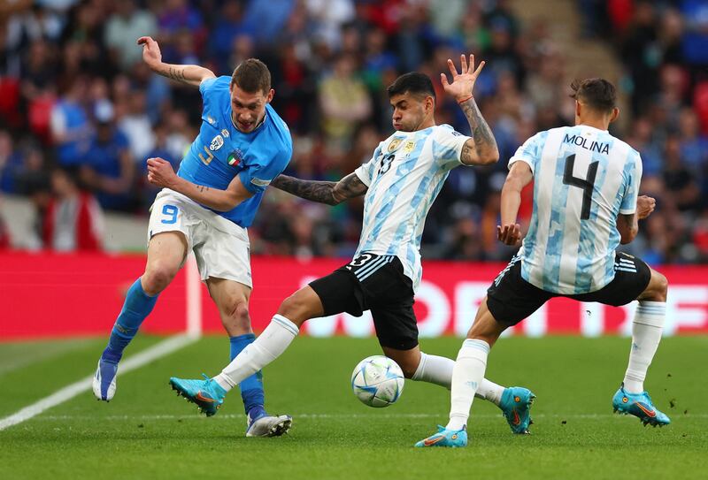 Nahuel Molina – 7. Untroubled in the backline, Molina was confident in defence and supported Argentina’s attacks. Reuters