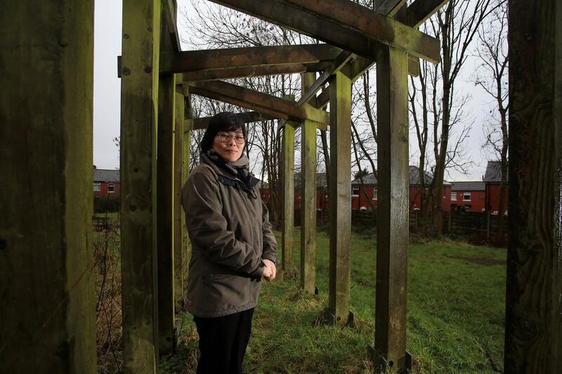 North Korean-born Jihyun Park, who fled to the UK 13 years ago and is now standing as a Conservative Party candidate for up-coming local council elections, poses for a photograph in Bury, northwest England, February 6, 2021. - Jihyun Park shares the civic concerns of any other would-be town councillor in Britain, from local education to potholes in the roads. But she is unique in one regard: no other candidate has fled North Korea. Park is believed to be the first defector from the oppressive state to have run for office in any country, other than South Korea, after fleeing human trafficking in China and the brutal privations of a North Korean prison camp. (Photo by Lindsey Parnaby / AFP)