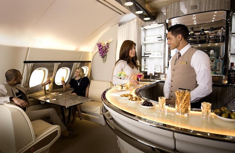 The Emirates super jumbo is known for its luxury. Photo: Emirates