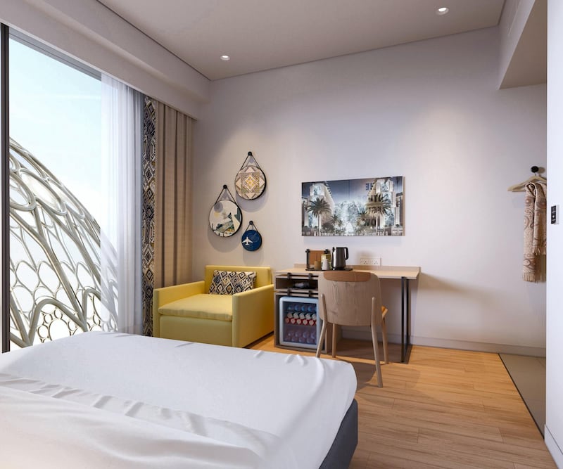 The Rove Expo 2020 is the only hotel on site at the Dubai Expo and has opened for bookings. Photo: Rove Hotels
