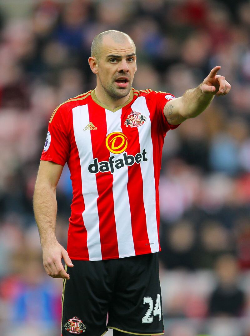 File photo dated 18-03-2017 of Sunderland's Darron Gibson. PRESS ASSOCIATION Photo. Issue date: Monday July 31, 2017. Sunderland have started an internal disciplinary process against midfielder Darron Gibson after he was videoed in a bar criticising team-mates, the Championship club have announced. See PA story SOCCER Sunderland. Photo credit should read Richard Sellers/PA Wire