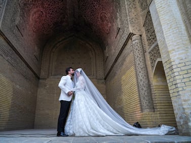Weddings can now take place at the 12th-century Abbasid Palace in Baghdad. Photo: Aymen AlAmeri / The National