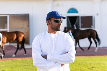 Emirati horse trainer Salem bin Ghadayer. Reem Mohammed / The National