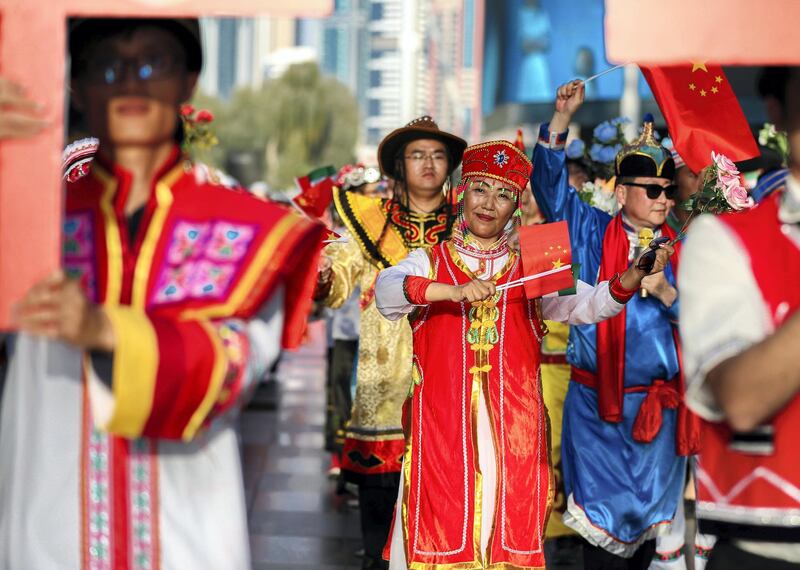 Dubai, UAE, February 16, 2018.  1500 people to attend Chinese New Year parade at City Walk.
Victor Besa / The National
National