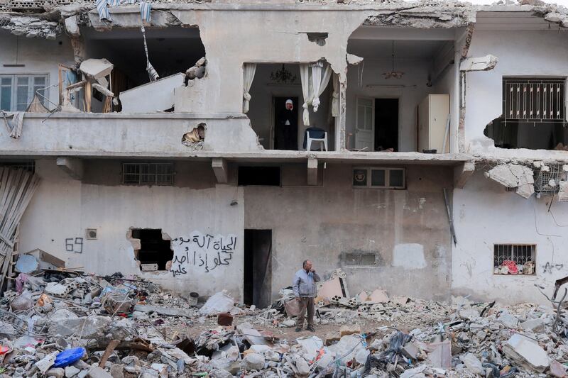 A damaged house in Jableh, Syria. Reuters