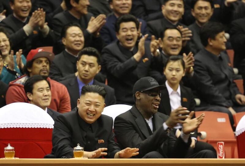 Dennis Rodman, right, has buddied up with Kim Jong-un, the North Korean leader who had his own uncle executed last week. Jason Mojica / AP Photo