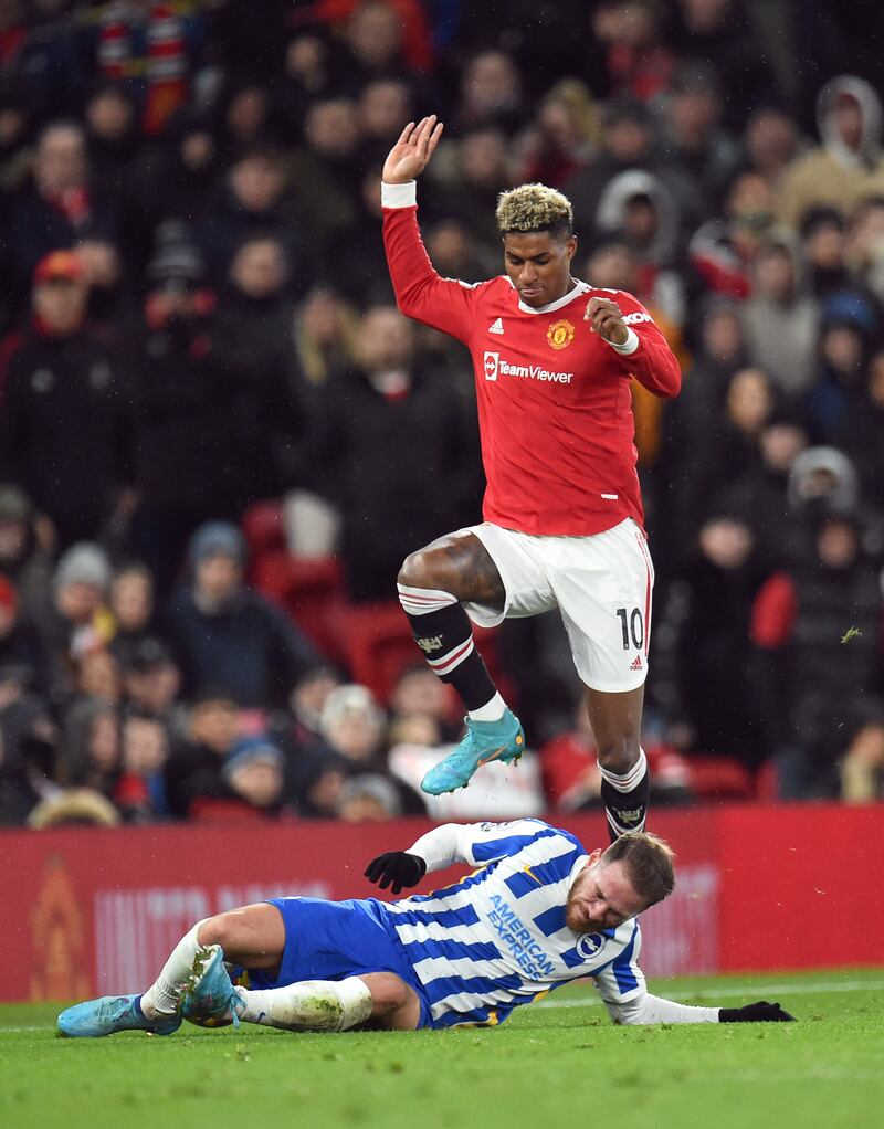 Marcus Rashford – (On for Elanga 79’) 6: Brought down by a yellow card challenge as he launched attack. Reuters