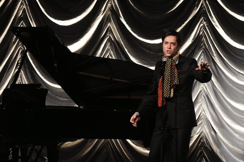 NEW YORK - FEBRUARY 10:  Singer Rufus Wainwright performs onstage at the amfAR New York Gala co-sponsored by M.A.C Cosmetics at Cipriani 42nd Street on February 10, 2010 in New York, New York.  (Photo by Andrew H. Walker/WireImage) *** Local Caption *** Rufus Wainwright