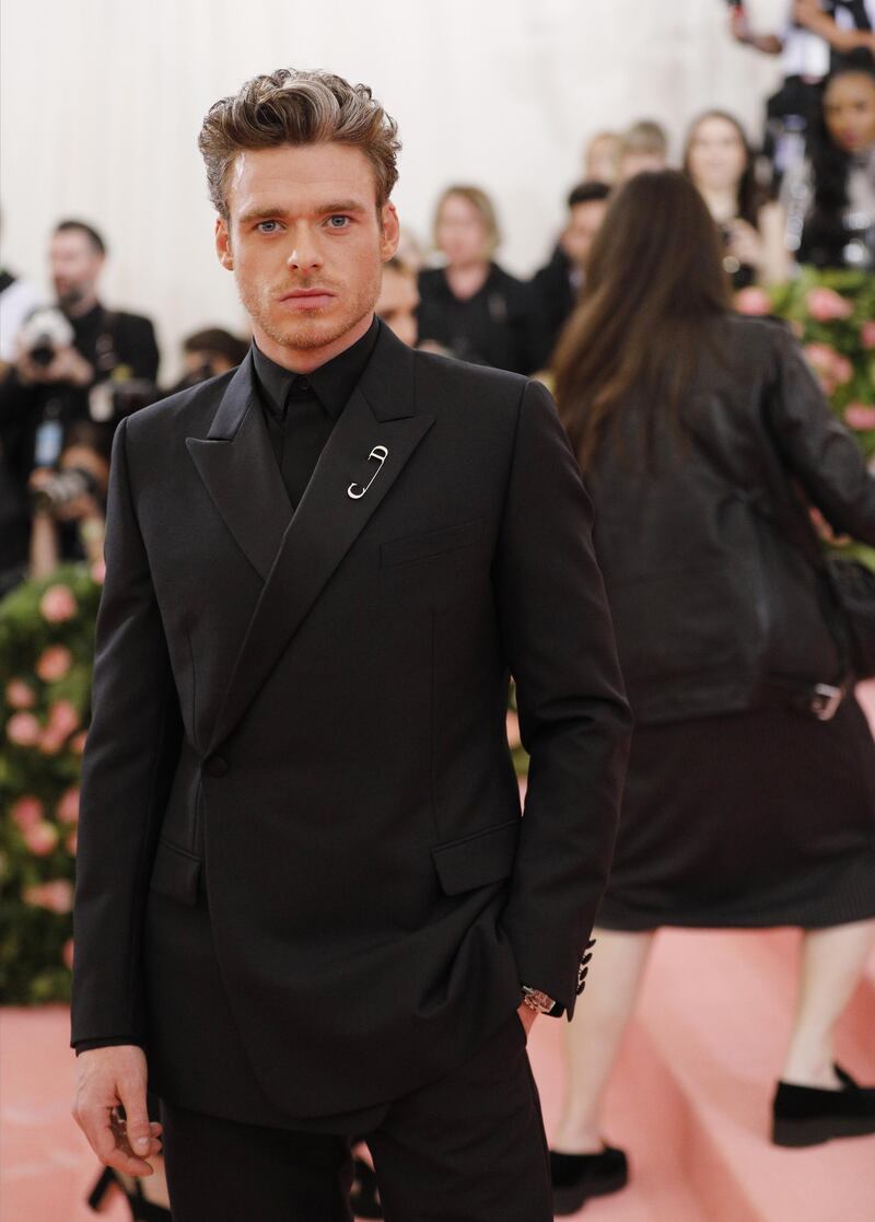 Actor Richard Madden arrives at the 2019 Met Gala in New York on May 6. EPA